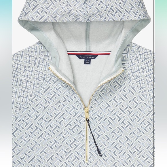 Tommy Hilfiger Women's Adaptive Half Zip Logo Print Sweatshirt - Size S, NWOT - Picture 3 of 6